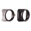 Camera Vintage Style Square Lens Hood Shade Metal Interface Mask Silver Black Light Shield Cover 37 39 40.5 43 46 49 52 55 58mm
