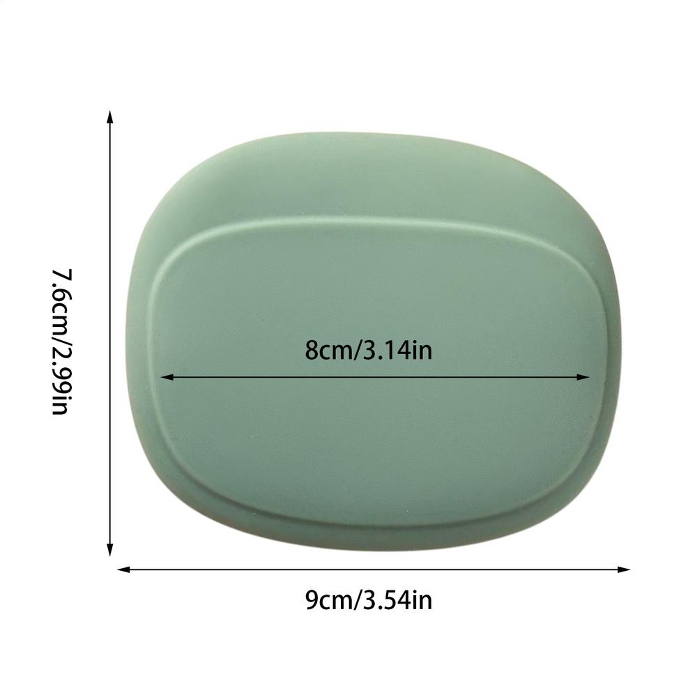 

Portable Data Cable Headphone Storage Box Simple Oval Silicone Storage Bag Cute Coin Purse Home Small Gift Travel Must-have светло-зеленый