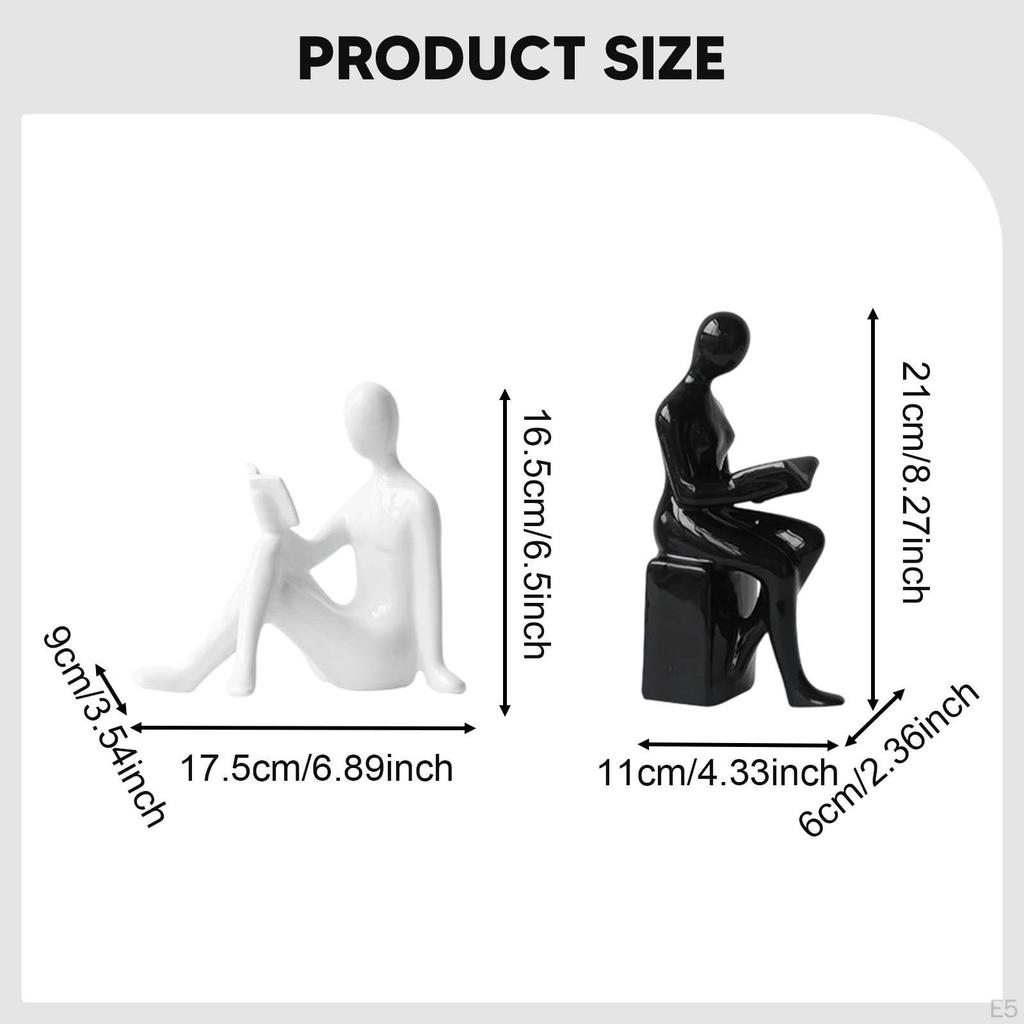 Bookends Book Ends Abstract Aesthetic Elegant Supports Statue Accent Sculpture Decor Stoppers