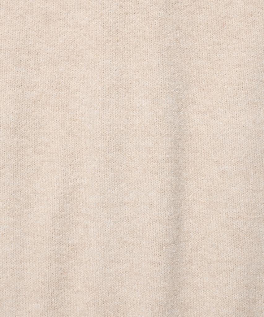 Wacky Willy Typo Logo Round Neck Cardigan Beige