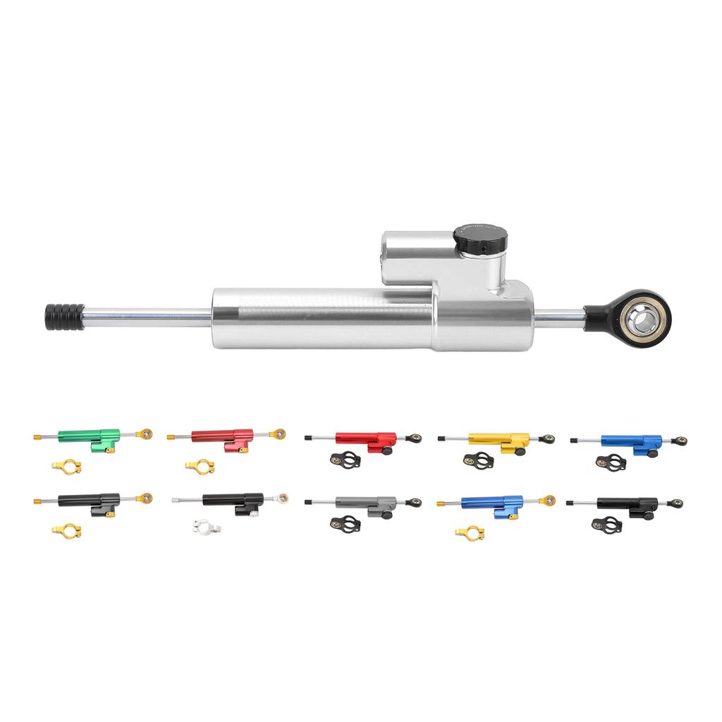 Motorcycle Steering Damper Adjustable Universal Fit Increase Stability Steering Stabilizer for Motor