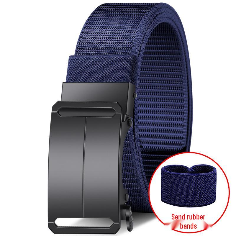 Men's Adjustable Elastic Tactical Nylon Belt with Automatic Buckle