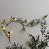 Bendable LED Rattan String Lights with Butterflies & Leaves for Wall Decoration