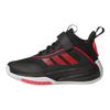 adidas Own The Game 3.0 K Nero Rosso Lucido Scarpe da Ginnastica per Bambini Nero Core Calzature-Bianco JQ7939