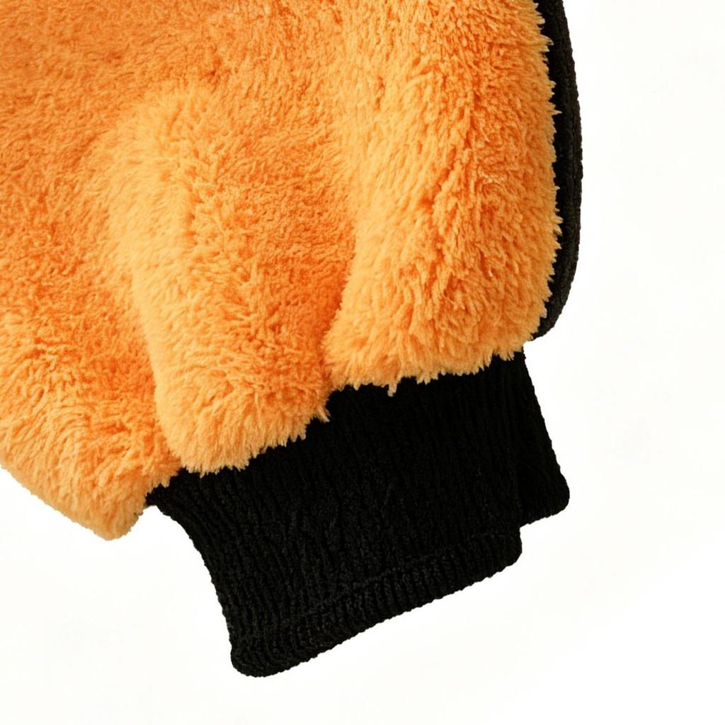 Car Wash Mitt Scratch Car Gloves Reusable Double-Sided Wash Mitt Strong Water Absorption Auto Detailing Car Cleaning Supplies