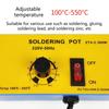 Professional 160W Soldering Iron Pot With Variable Temperature Control From 100℃ To 550℃ For Precise Work