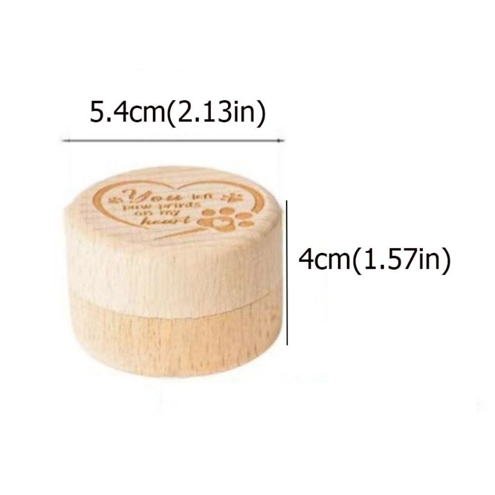 Wooden Pet Hair Keepsake Box Durable Pet Memorial Box Storage Box  For Dog Cat Ashes