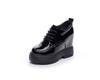 Fashion 11CM Platform Wedge Hidden Heel Women Casual Shoes Chunky Sneakers Microfiber Leather Female Shoes Spring Autumn