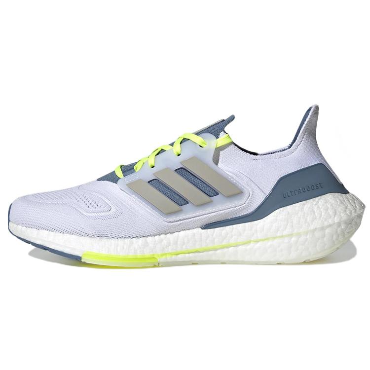 New Adidas Ultra Boost 22 White Metal Grey Linen Green GX5912