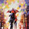 Fotorámeček Lovers in the Rain 150 Mini zkumavka Puzzle série Domů Vánoční dárek Mládež Dospělý Dospělý Puzzle DIY YC-M