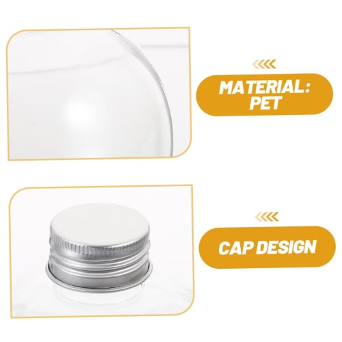Holibanna 10pcs Clear Spherical Bottles, Light Bulb Drink Bottles, Light Bulb Candy Containers, Yogurt Containers, Plastic Smoothie Bottles, Clear Fak