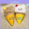 Bold Bear Ice Cream Plush Keyring Toys Cute Design Children Teens Gift Doll