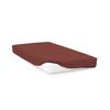Cotton Fitted Sheet 57 Threads 90x200 Cm Plain Brick, by Soleil D'ocre