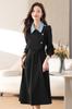 Seira Shirt Dress with Long Faux Layered and a Cute Turndown Elegant and Stylish Design for and Casual Perfect for and Women's Midi-Length Sleeves,