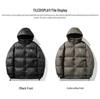 Men's 90% Grey Duck Down Hooded Puffer Jacket - New Winter/Autumn Style