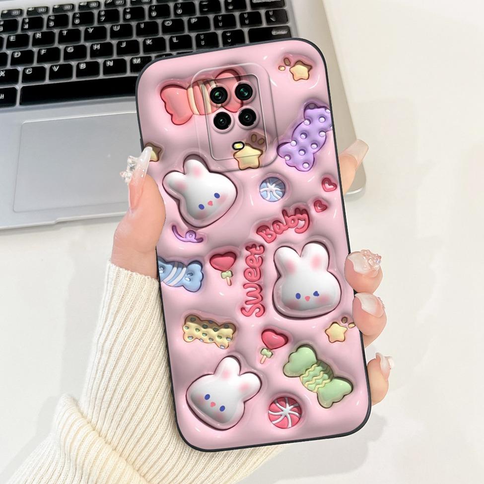Casing For Redmi Note 9 9S 9Pro 4G Back Cover For Redmi Note 9 Pro Case Cute Cartoon Fashion Flowers Silicone Shockproof Bumper