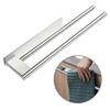 Self-Adhesive Towel Holder Stainless Steel Towel Rack Double Towel Rack Bathroom Perforated Towel Hanging Pole Bathroom Accessor