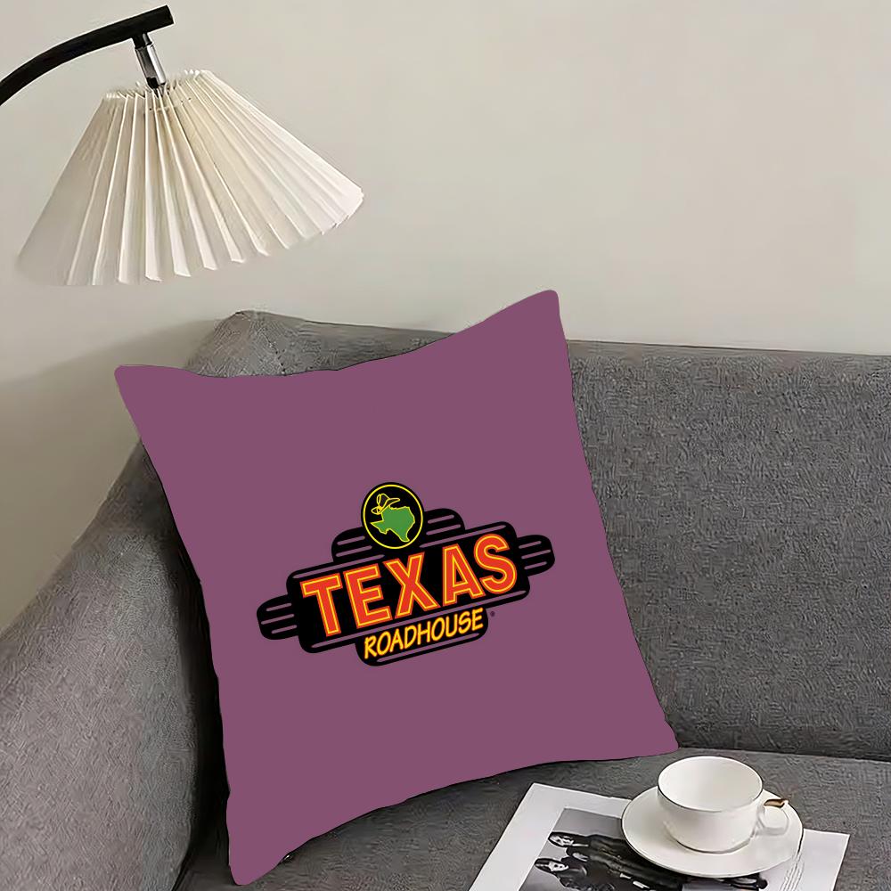 Classic TTexas RRoadhouse Cushion Cover Elegant Comfort Pillowcase Sofa Bed Doublesided Printed Invisible Zipper Home Decor