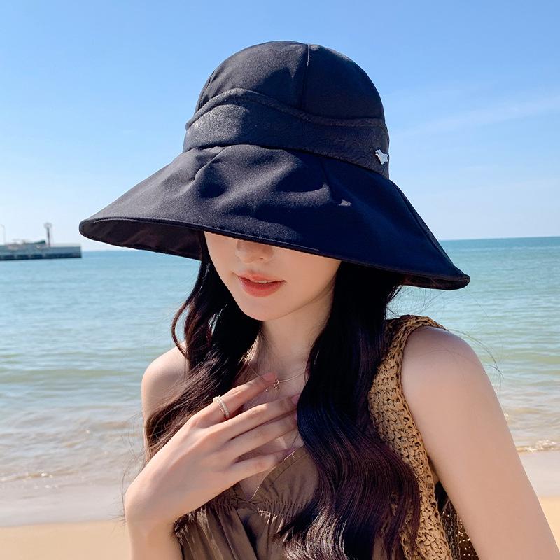 

Корейская версия велосипедной маски для лица, складная шляпа-панама, защита от солнца, летняя шляпа от солнца для женщин, весенне-летняя шляпа с полями от УФ-лучей