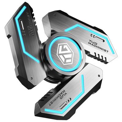 Fidget Spinner Legierung Leuchtendes Licht EDC Hand Gyroskop Stress Spielzeug R188 Geräuschloses Lager für Erwachsene Männliche Kinder Spielzeug Geburtstagsgeschenk