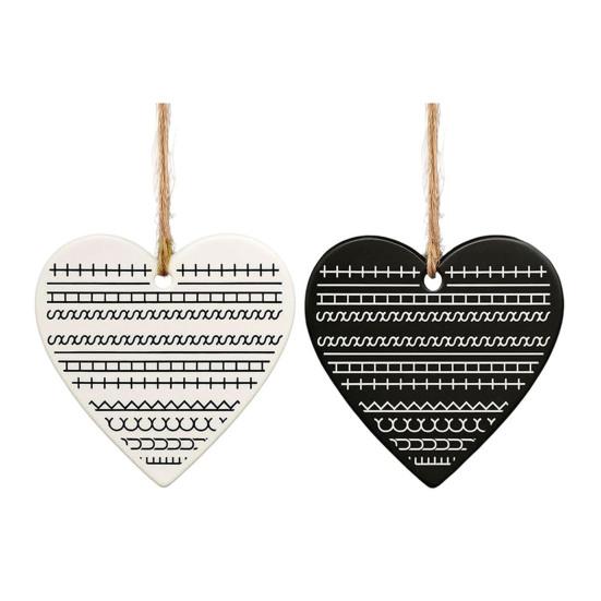 Funny Hidden Swear Christmas Ornament Heart Shaped Hidden Message Decor for Christmas Tree Novelty White Elephant Gag Gift Prank Party Supplies