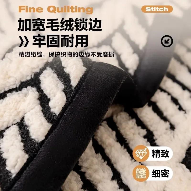 Wheat Ear Leaves Jacquard Slipcover Non-slip Sofa Towel Thicken Plush Sofa Cover Couch Cushion For Living Room Modern Home Decor