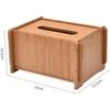 Wooden Paper Box Multi Functional Desktop Tissue Storage Box Paper Holder for Bathroom, Bedroom, Dinner Table, Office