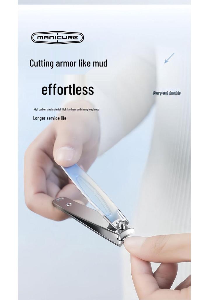 Stainless Steel Cuticle Nipper and Nail Clipper Set with Lightweight Nail File for Manicures.