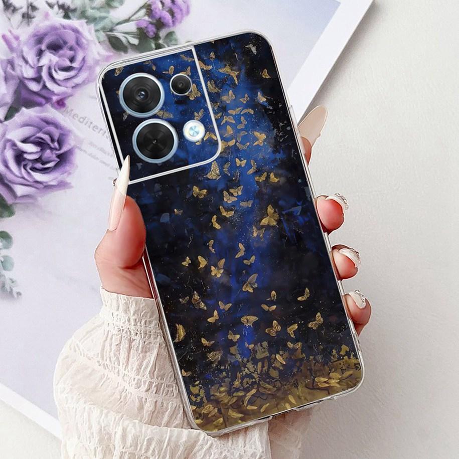 For OPPO Reno 8 Case CPH2359 Cover Cute Cartoon Cat Carp Lion Soft Silicone Shockproof Bumper For OPPO Reno8 Pro 5G CPH2357 Capa