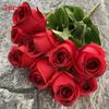 Realistic Rose Silk Buds 9 Stems Artificial Flowers Home Decor Props Photography
