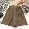 Women's Summer High Waist Drawstring Shorts: Loose, Casual A-line Wide Leg Pants