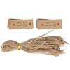 100Pcs Gift Tags Baking Gift Bag Kraft Paper Card Wedding Party Favors with Twine