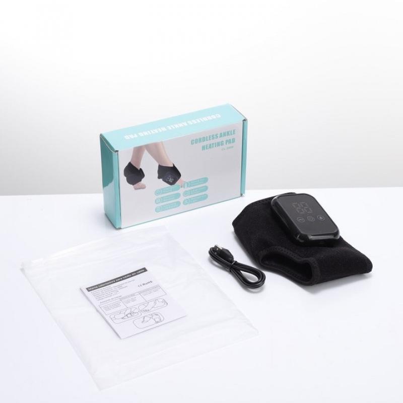 Перезаряжаемый электрический подогреваемый массажер для лодыжек с вибротерапией Wireless Heating with Vibration Massage