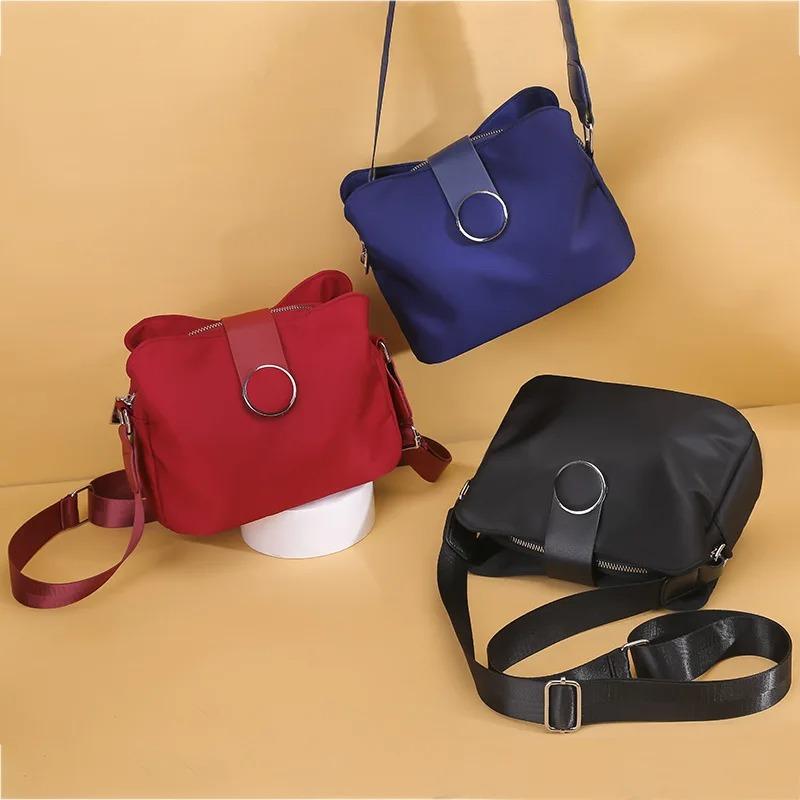 Neformální nylonová taška přes rameno Dámská móda Vodotěsná taška Messenger Cestovní lehká malá kabelka Crossbody Nákupní kabelka Dámská kabelka