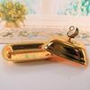 2pcs Gold Fruit Serving Tray Swan Handle Lid Snack Serving Dish  Wedding Party