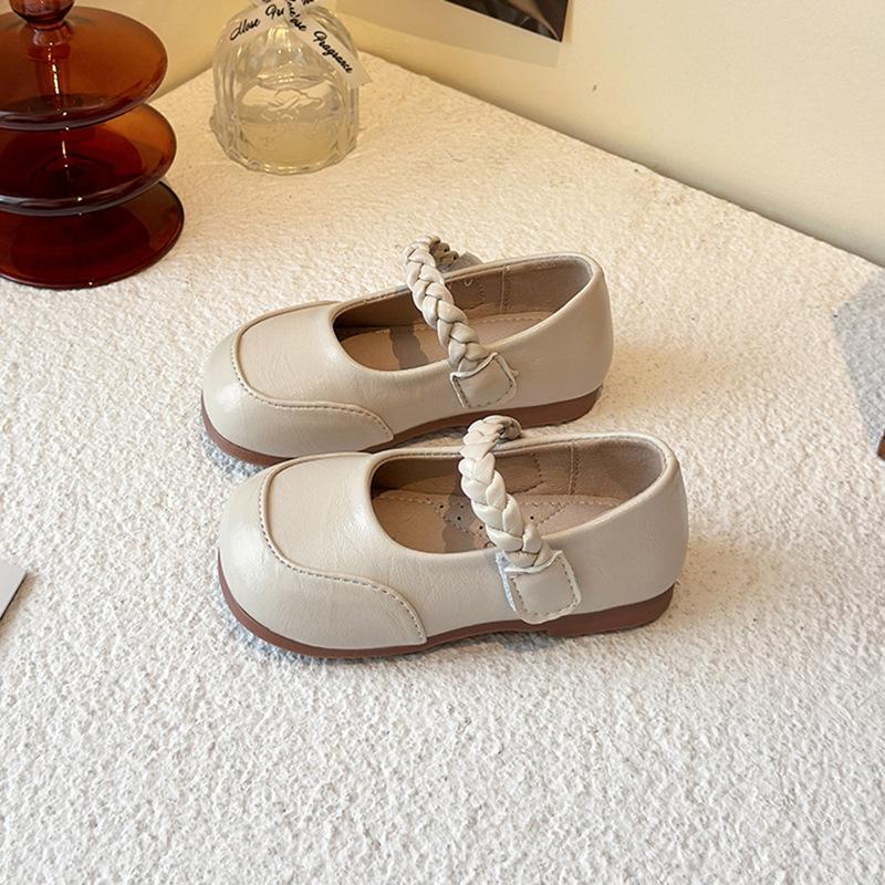 

ins children s small leather shoes 2025 spring and autumn new Korean version of girls princess shoes soft-soled non-slip single shoes 23