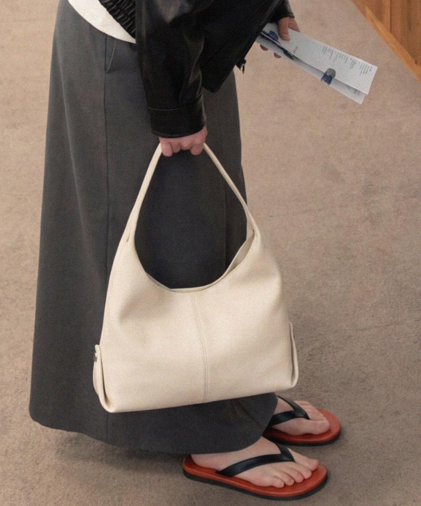 Siyazu Siac3076 Lambskin Flow Bag M_Ivory
