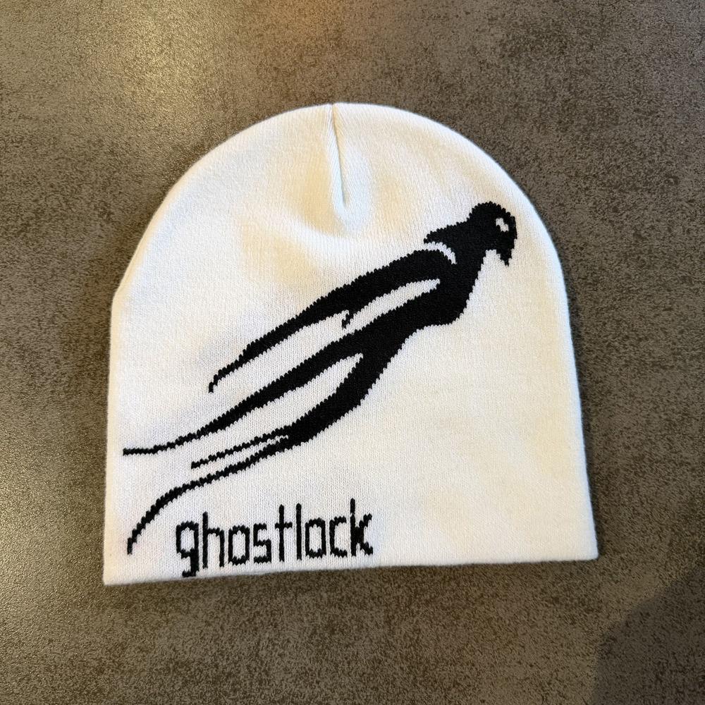 Embroidery Fashion Beanie Polyester Masked Cap New Stretchable Cap  Daily Outdoor белый