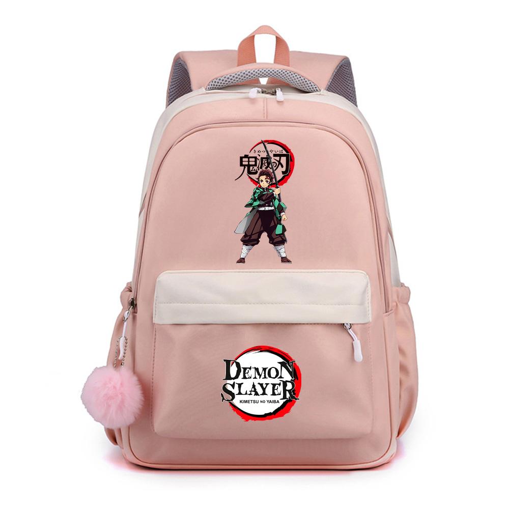 Anime Demon Slayer Printed Backpack for Teenger Student Girl Boy Schoolbag Bookbag Gift Women Large Capacity Waterproof Travel Bag Mochila