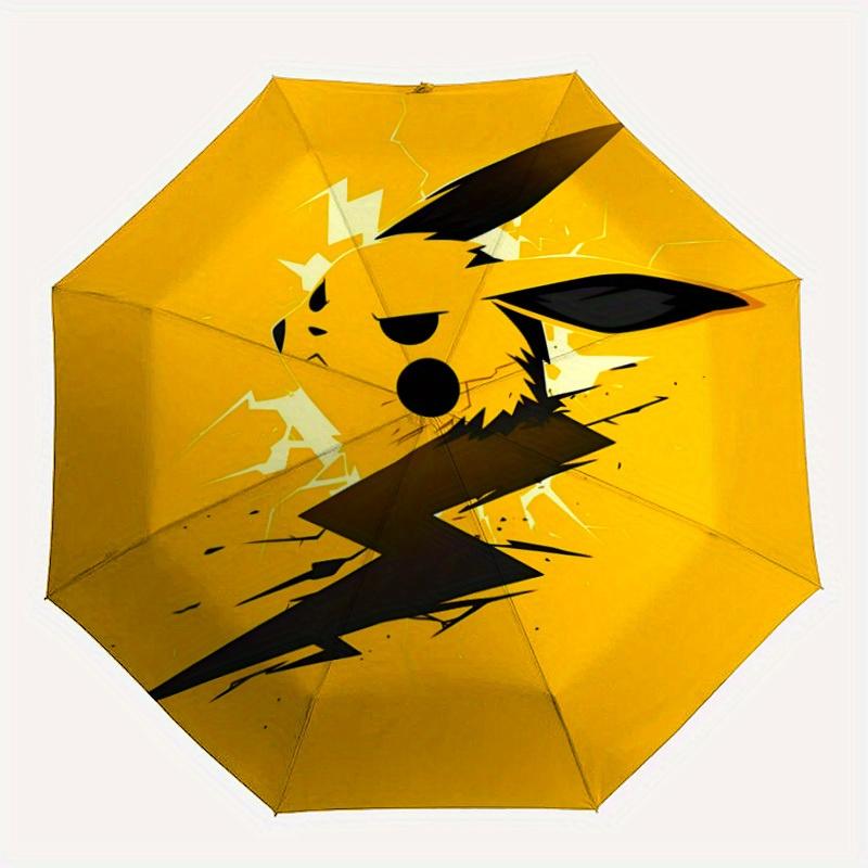 

1pc Pikachu Electric Automatic Folding Umbrella, 8 Ribs for All-Season Use, Portable for Travel & Outdoor Activities060
