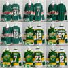Retro vyšívaný hokejový dres Tým 97 23 Zelený Unisex pro dospělé Tréninková uniforma Zimní sporty