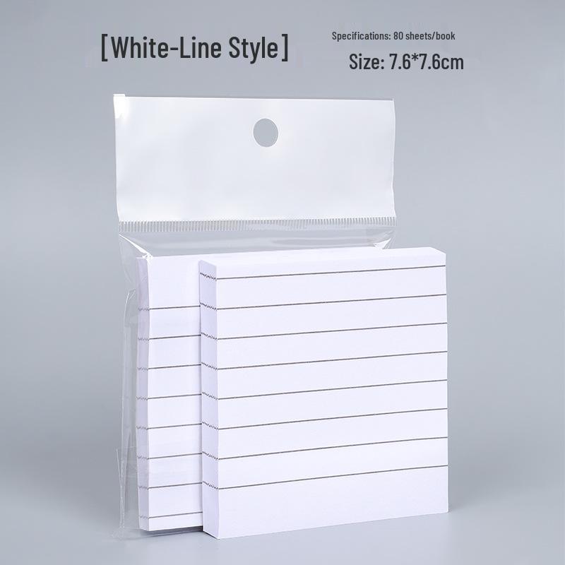 Creative Minimalist Sticky Notes: Strong Adhesion, Tear-Free, Portable Notebook for Students & Office Use