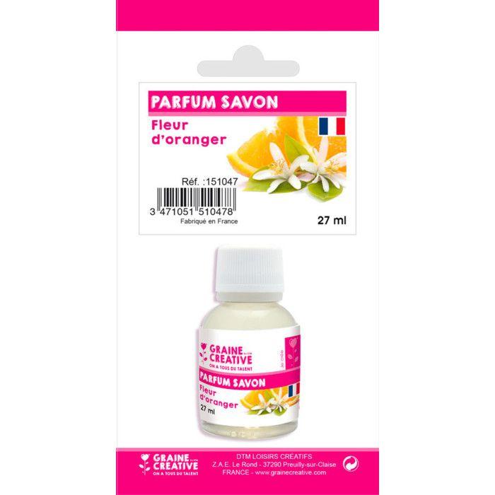 Parfum liquide pour bougie et savon - GRAINE CREATIVE - Fleur d'oranger - 27ml - DIY