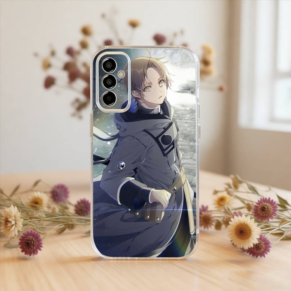 

Mushoku Tensei Rudeus Greyrat Phone Case Transparent Silicone Soft For SamsungA10,12,20,21S,30,31,40,50,51,52,70,71 Samsung a52 a52S