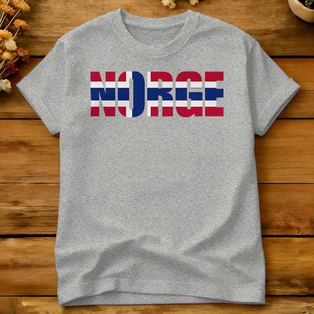 Unisex Norge Country Tshirts Pure Cotton Clothes Beach Vintage Shortsleeved T Shirt O Neck Harajuku Casual Tshirt