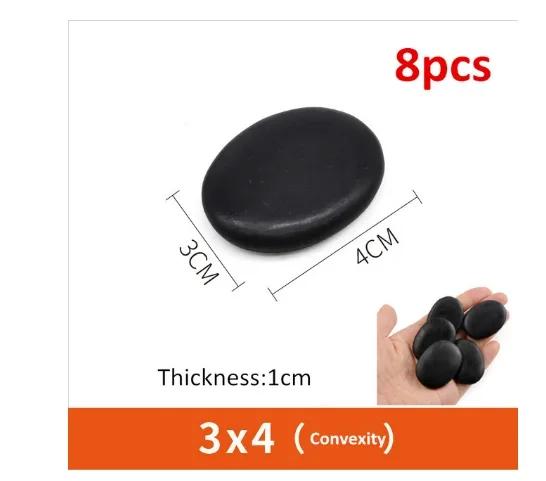 7x11cm 9x7cm 8x8cm Hot Stone Massage lava Stones Natural Energy Massage Spa Stones Set Rock Basalt Wholesale Body Health Care