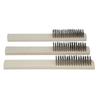 3Pcs/lot Mini Stainless Steel Rust Brush Brass Cleaning Polishing Detail Metal Brush Wire Toothbrush Cleaning Tool Family Kit