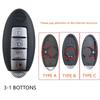 2 3 4 5 Buttons Auto Key Fob Remote Cover Housing Housing Fit For Nissan Altima Maxima Sunny Rogue Teana Sentra Versa Murano No Logo Sticker