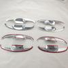 Car ABS Chrome Accessories Plated Door Handle Bowl Cover Trim Paste Style For Toyota Yaris Vitz Hatchback 2006 2008 2012 2013