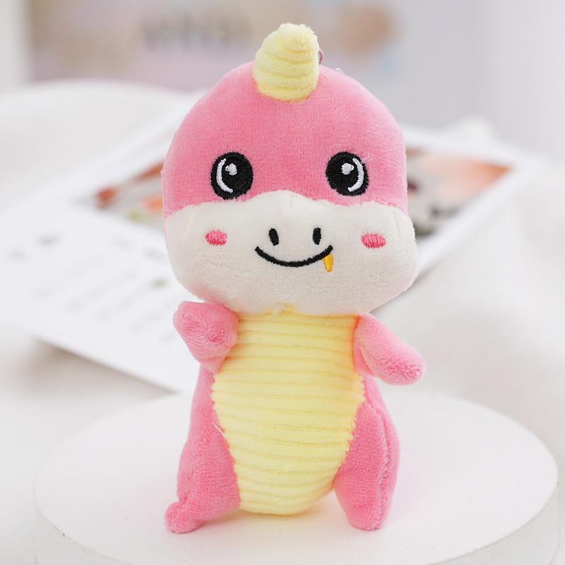 Adorable Big-eyed Dinosaur Plush Keychain Cute Cartoon Dinosaur Toy For Gifts